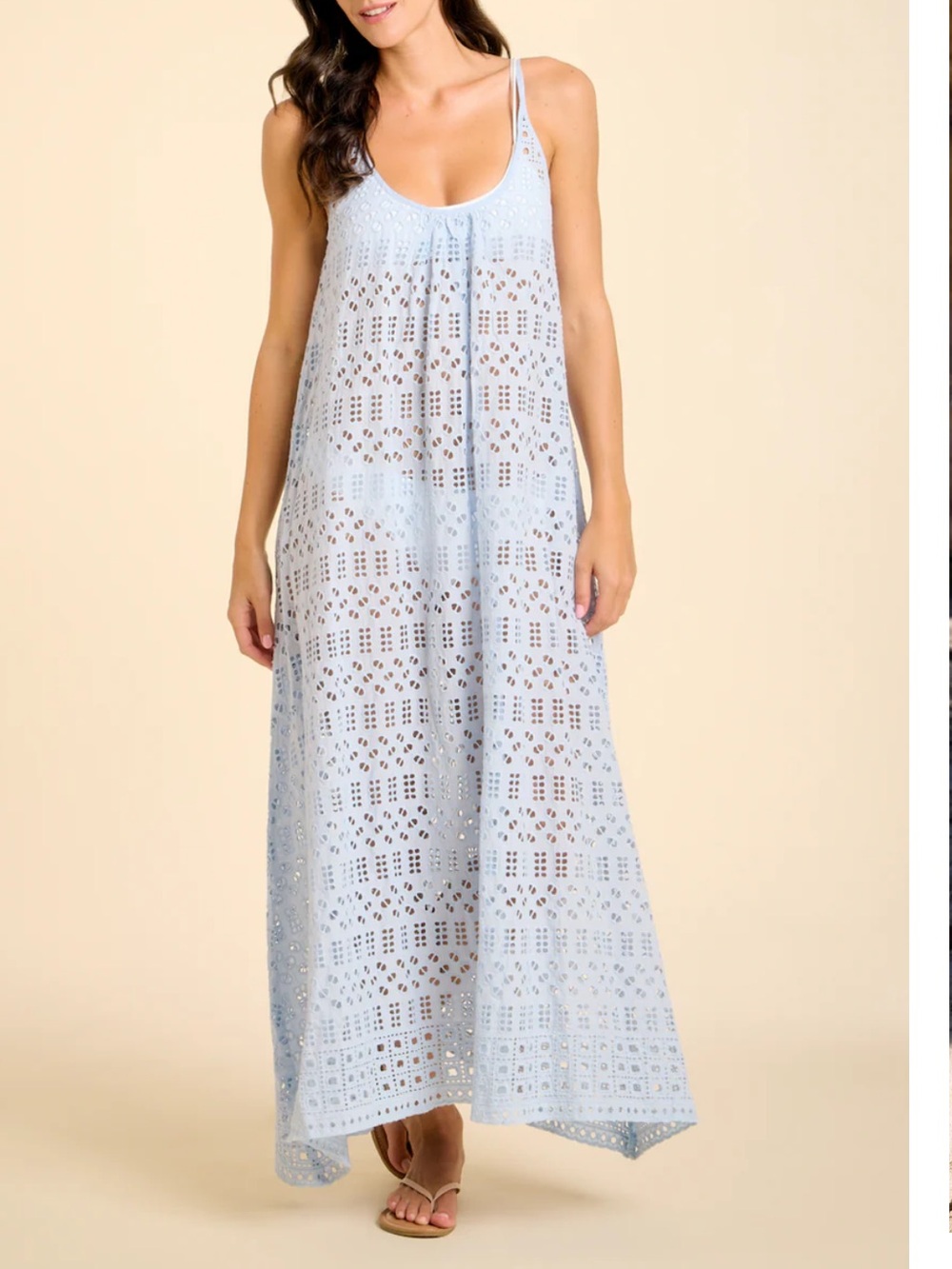 Sitano Eyelet Maxi Dress Cover-Up